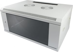 ALLNET ALL-SMC6412GRAU 12U Rack, Wall-Mounted Cabinet, Gray