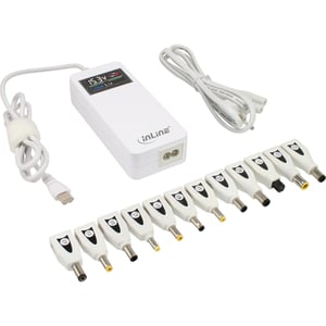 InLine 26618W adapter zasilający/ inwentor Wewnętrzna 90 W Biały