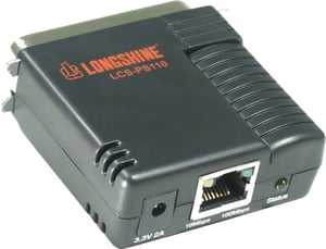 Longshine LCS-PS110-A serwer druku Ethernet LAN Czarny