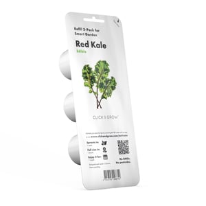 Click & Grow 4742793008752 Plant Growing Kit and 3-Pack Cartridges. Red Kale Starter Kit