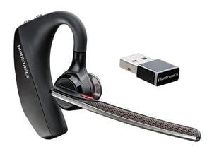 POLY Voyager 5200 UC Wireless In-Ear Headset for Office/Call Center, Bluetooth, Black