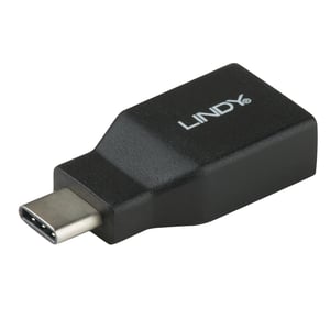 Lindy 41899 przejściówka do kabli USB 3.1-C USB 3.1-A Czarny