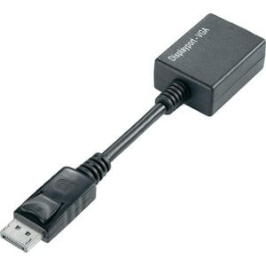 Techly DP – VGA M/F 0,07 m DisplayPort 2 x VGA (D-Sub) Schwarz