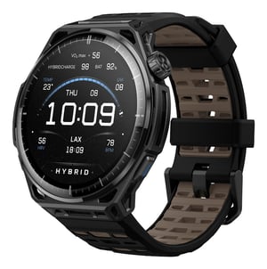 Amazfit Balance 3 3,81 cm (1.5") AMOLED 51 mm Cyfrowy 480 x 480 px Ekran dotykowy Tytan, Czarny Wi-Fi GPS