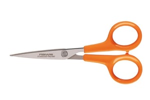 Fiskars 1005153 School and Stationery Scissors, Universal, Straight Cut, Orange