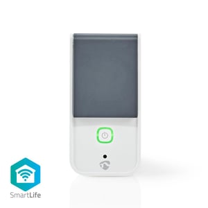 Nedis WIFIPO120EWT smart plugg Grå, Vit