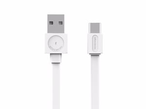 Allocacoc 10453WT/USBCBC kabel USB 1,5 m USB A USB C Biały
