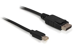 DeLOCK mini DP/DP 1.2, 2 m, Mini DisplayPort – DisplayPort, schwarz
