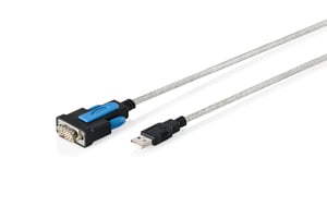 Digitus DA-70170 Parallelkabel, transparent, 1,8 m, USB Typ A – RS-232