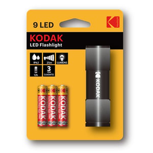 Kodak 9 LED Schwarz Handtaschenlampe