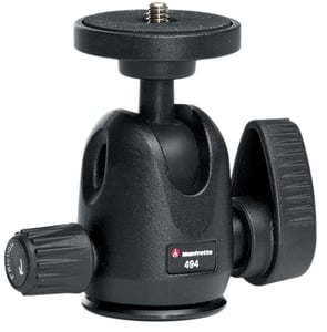Manfrotto MH494-BH stativhuvud Svart Aluminium 1/4" Kula (form)