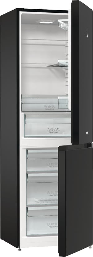 Gorenje NRK6192SYBK lodówko-zamrażarka Wolnostojący 300 l Czarny