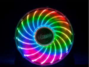Akasa Vegas X7 PC-Gehäuse Lüfter Schwarz, Transparent