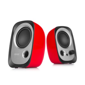 Edifier R12U Black, Silver, Red Wired 4 W
