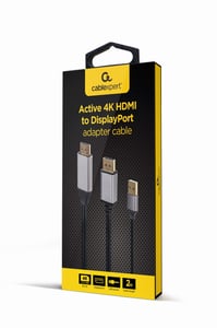 Gembird A-HDMIM-DPM-01 kabeladapter 2 m HDMI typ A (standard) DisplayPort svart