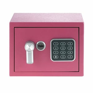 Yale YSV/170/DB2/P Safe, 3.8 L Freestanding Safe, Steel, Pink
