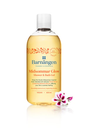 Barnängen Midsommar Glow 400 ml Duschgel för kvinnor, kropp, blommig doft