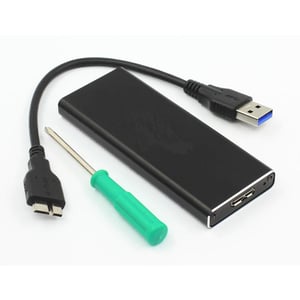 CoreParts MSACSC/USB3.0 Festplattengehäuse SSD-Gehäuse Schwarz