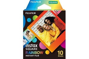 Fujifilm Instax Square SQ10/SQ6/SQ1 Rainbow Instant Film, 10 sheets, 86 x 72 mm