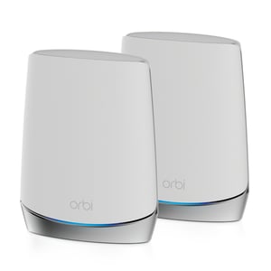 NETGEAR Orbi RBK752 AX4200 WiFi 6 Mesh-System, Tri-Band (2,4 GHz/5 GHz/5 GHz), Wi-Fi 6 (802.11ax), Weiß, 5 Innen