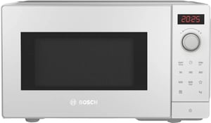 Bosch Serie 2 FFL023MW0 Mikrowelle, weiß, Solo-Mikrowelle für die Arbeitsplatte, 20 l, 800 W