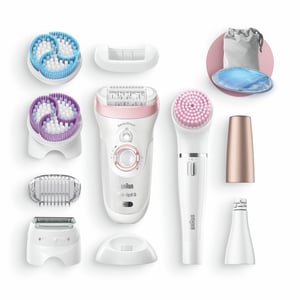 Braun Silk-épil 9 81683683 depilatos 40 pęset(y) Biały, Różowy
