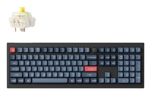 Keychron V6 Max klawiatura Uniwersalne RF Wireless + Bluetooth Czarny, Szary