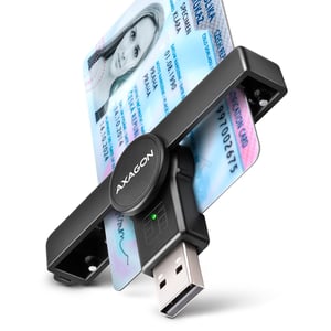 Axagon CRE-SMPA Chip Card Reader, Internal USB 2.0, Black