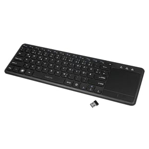 LogiLink ID0188 trådlöst RF-tangentbord för hemmet, QWERTZ, svart