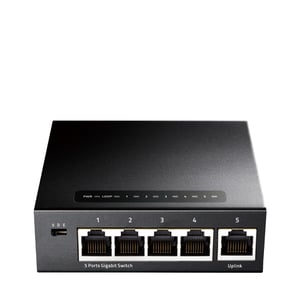 Cudy GS105 Gigabit Ethernet (10/100/1000) Network Switch, Black