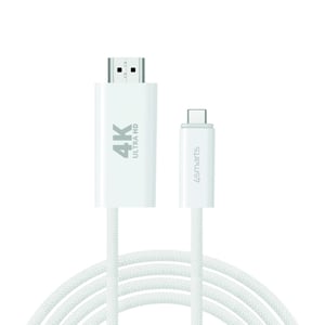 4smarts 540957 HDMI-kabel 2 m USB-C till HDMI typ A (standard) Vit