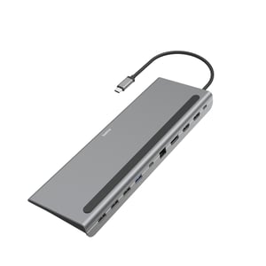 Hama 00200100 USB 3.2 Gen 1 (3.1 Gen 1) Type-C-Dockingstation, Anthrazit
