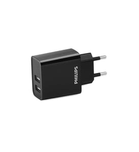 Philips DLP2610/12 Ladegerät für mobile Geräte: GPS, Smartphone, Tablet, schwarz, Wechselstrom, Schnellladung, intern