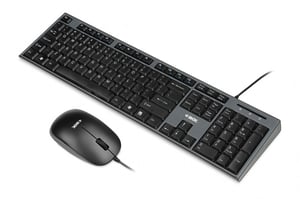 iBox IKMS606 klawiatura Dołączona myszka Dom USB QWERTY British English Czarny