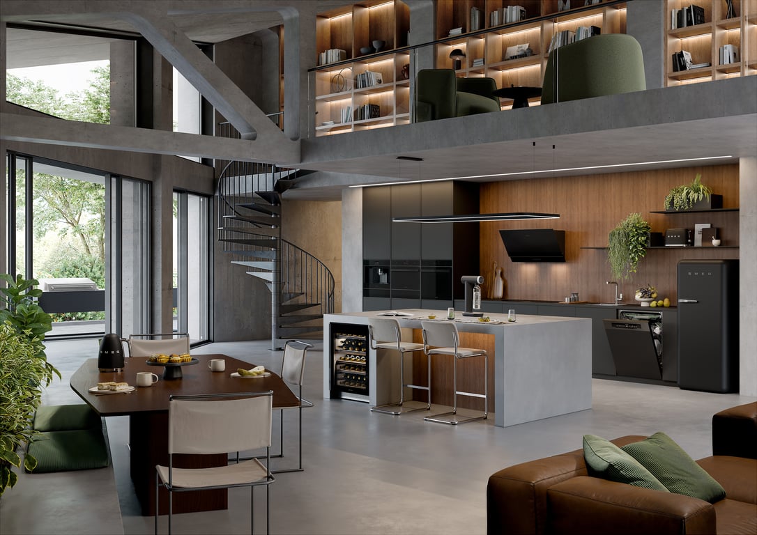 Smeg SKC01BLM saturator Plastik Czarny