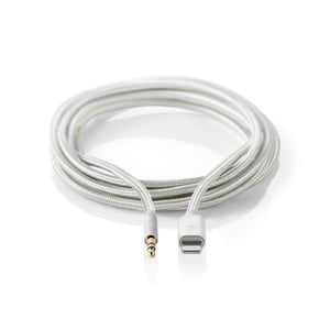 Nedis CCTB39940AL10 Lightning-kabel 1 m Aluminium