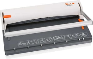 Peach PB300-15 Bindegerät Drahtbindemaschine für 60 Blatt. Schwarz, Weiß