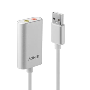 Lindy 42926 Audio-Konverter, silber, weiß