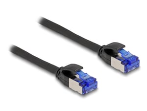 DeLOCK RJ45-Netzwerkkabel Cat.6A S/FTP Slim, 3 m, schwarz