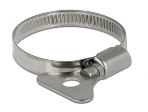DeLOCK Pipe Clamp, Butterfly Type, 32–50 mm, 10 pcs., metal