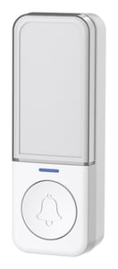Techly I-BELL-RING05T Doorbell Button, White, Wireless