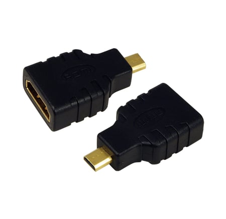 LogiLink AH0010 adapter kablowy HDMI Typu A (Standard) HDMI Typu D (Micro) Czarny