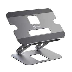 j5create JTS127 Multi-Angle Laptop Stand – Ständer für Notebooks und Tablets, Schwarz, Grau, 40,6 cm (16")