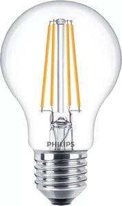 Philips Glühlampe, transparent, 60 W, A60, E27