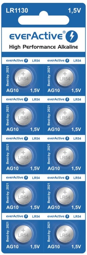 Everactive EVAG10 bateria do użytku domowego Jednorazowa bateria LR1130 Alkaliczny