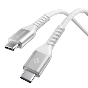 Spigen EB10010CCA Essential USB 2.0 Cable, 1 m, USB-C, 0.48 Gbit/s, White