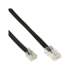 InLine 18645 kabel telefoniczny 6 m Czarny