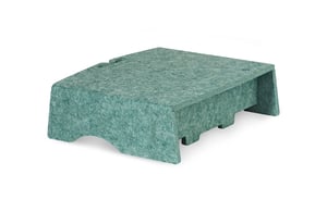 BakkerElkhuizen Q-Riser 90 Circular 76,2 cm (30") Skrivbord Grönt