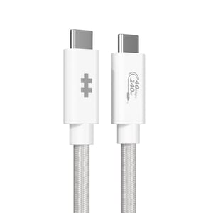 HYPER HyperDrive Next kabel USB USB4 Gen 3x2 1,2 m USB C 40 Gbit/s 240 W Biały