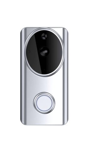 WOOX R4957 Doorbell Set, Black, Silver
